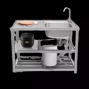 업소용 스텐 싱크대 스테인리스 야외 주방 간이주방 씽크 단일 스테인레스 사무실 싱글