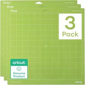 크리컷 스탠다드 그립 머신 매트 12인치 x 보호 필름이 있는 공예용 재사용 가능한 커팅 카드스톡 언 온