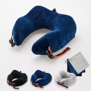 SW33006 세탁가능 기내용 고급파우치포함 목쿠션 메모리폼 목베개