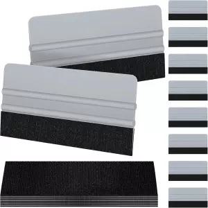 레이커 10팩 비닐 랩 스퀴지 6인치 펠트 엣지 윈도우 필름 틴트 데칼 어플리케이터 스크레이퍼 벽지 스무딩