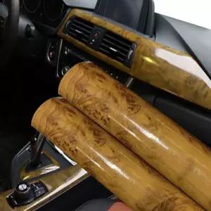 JNK 네트웍스 마호가니 비닐 랩 - 셀프 접착 필름 12 x 60 인치 광택 우드 그레인 데칼 스티커 자동차