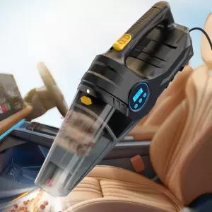 자동차 타이어 팽창기 진공 청소기 이중 용도 휴대용 유선 공기 압축기 자동 인테리어 12V 펌프