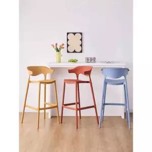 북유럽 스타일 팔걸이 미니멀 의자 스툴 카페 화장대