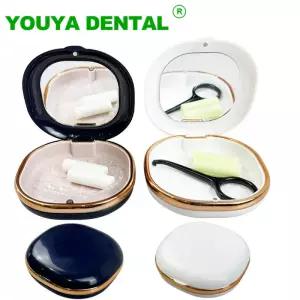 휴대용 입 가드 상자 리테이너 케이스 틀니 보관 치아 정렬 장치 교정기 치열 교정 구강 위생 도구