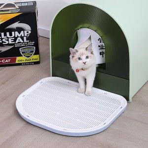 품목 고양이모래발판 사막화방지 우아한그레이M 분리세척 화장실발판 발판 배변매트 중형사이즈