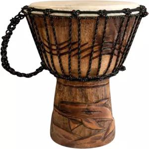 JIVE 젬베 드럼 아프리카 봉고 콩고 우드 딥 조각 솔리드 마호가니 염소 가죽 전문가 품질 16인치(돌고래)
