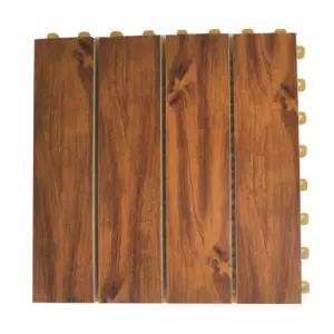 욕실 틈있는 조립매트 단풍나무색 18P 용타일 바닥재