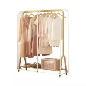[생활] 드레스룸 투명 커버 행거 스탠드형 옷걸이 의류 정리함