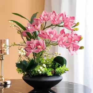 미니 호접란 조화 인조 가짜꽃 꽃꽂이 인테리어 매장용 서양란