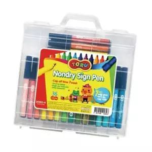 [문구/오피스] 동아 논드라이 싸인펜 36색 1SET 깔끔한 부드러운 팬