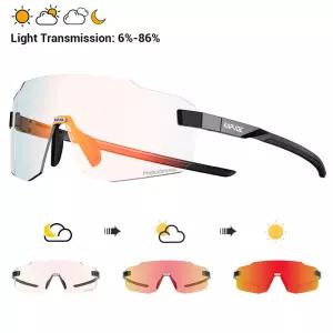 Kapvoe 패션 초경량 광변색 사이클링 안경 남자 도로 자전거 선글라스 MTB 여성 방풍 UV400 러닝 Glasse