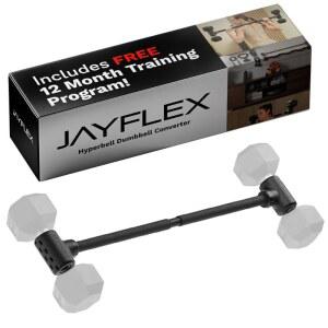 제이플렉스 하이퍼벨 덤벨 컨버터 가정용 피트니스 덤벨을 바벨 세트와 케틀벨로 변환 가능하고 200파운드 용량의 웨이트 팅용