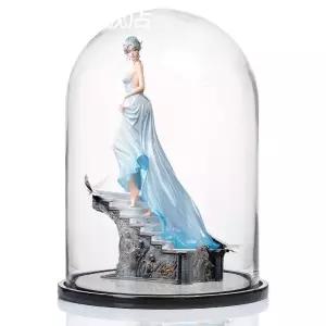 미니 20x25cm(베이스 소형 장식장 유리 투명 포함) 돔 보관 디스플레이 아크릴 액자