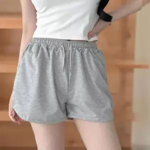 [신상오픈런]여자 캐주얼 무지컬러 둥근밑단 밴딩 3부 숏 팬츠 (39079788)