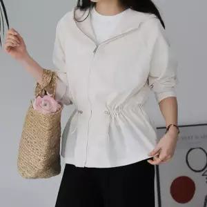 [신상오픈런]허리조절 스토퍼 스판 봄아우터 엑스라지 후드점퍼 집업 (31804684)