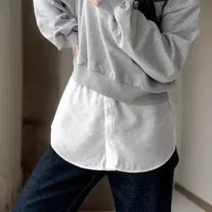 [신상오픈런]셔츠핏 레이어드 고무줄치마 페이크스커트 끈치마 (31804298)