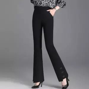 손오반 바지 여자 빈티지 핫팬츠 일자 춘추 하이웨스트 정장 데일리룩 KUK3