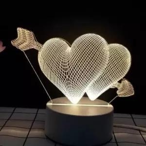 [데코] 아크릴 무드등 USB무드등 집들이선물 하트무드등