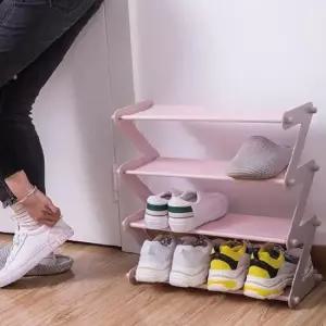[생활] 핑크 간이 신발장 실내화수납 신발정리대