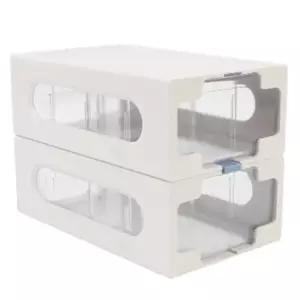 [생활] 2단 투명 다용도 멀티수납함 서랍식 칸막이정리함