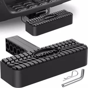 트레일러 견인 SUV 픽업 폴리머 플라스틱 블랙을 위한 2인치 리시버 리어 범퍼 가드 프로텍터 미끄럼 방지