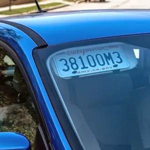 선바이저 번호판 장착(유니버설 핏) 드릴 깔끔한 외관을 위한 도구 설치 차량 전면에 어수선함 없음(블랙)