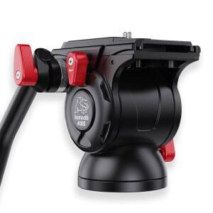 IFOTAGE 비디오 카메라 헤드 코모도 K5S, 알루미늄 유체 헤드, 팬과 틸트를 위한 안정적인 삼각대 퀵 릴리스 플레이트, 최대 하중 11파운드 / 5kg