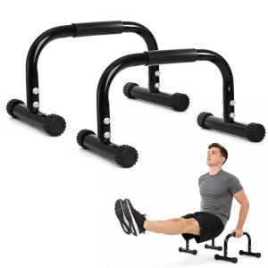 TOPZEA 2팩 패럴렛 바 10인치 방지 핸들 운동 푸시업 L-시트 강도 장비 홈 칼리스테닉스 및 앤 풀 훈련 핸드스탠드 고강 딥 헬스장 플랜치 바닥 미끄럼