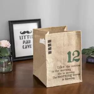 [생활] 린넨 정리 사각 바구니  넘버12