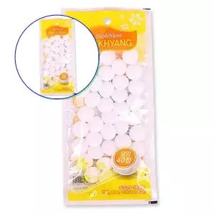 쌍문상회 set 백향알약40정좀약 10개 옷장방충제 화장실나프탈렌 소변기냄새제거 곰팡이방지제 욕실방향제