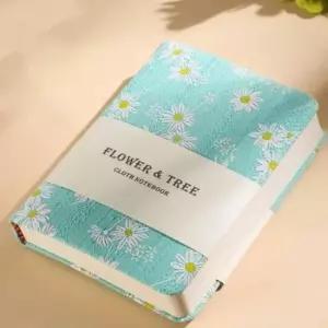 [문구] 자수 패브릭커버 A6 노트 다이어리커버 데일리다이어리