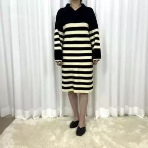 [옷은날개] 니트원피스 BJ 단가라 H34N03