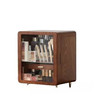 메이크업 정리함 원목 2단 진열대 케이스 향수 수납