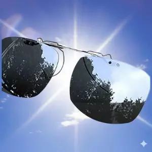 편광 스퀘어 썬글라스 미러렌즈 대 이지플립