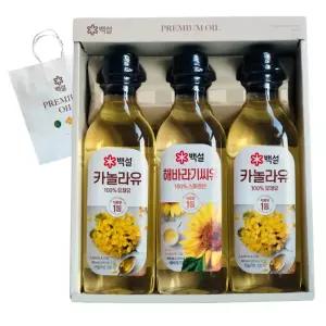 추석 해바라기씨유 백설 선물 14호 카놀라유 선물세트 식용유 설 유채유