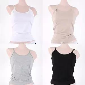 [하프클럽/셀러허브_여성트랜드패션]여성 면나시 끈나시 이너 검은색 순면