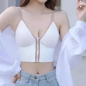 [하프클럽/셀러허브_여성트랜드패션]크롭 바디쉐이퍼 나시탑 뽕브라 지퍼