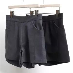 빅사이즈사랑해요 3473L012 기본 3부 모직 바지 WW (6376387A)