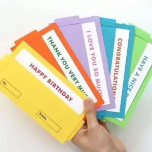 [문구/오피스] 메일박스 카드 X5개 생일 감사 축하 사랑 디자인