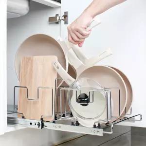 정품 주방 싱크대 하부장 프라이팬 후라이팬 냄비 슬라이드 정리 수납