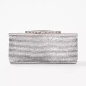 [패션] 헤이든 럭셔리 클러치백 실버 결혼식 파티가방