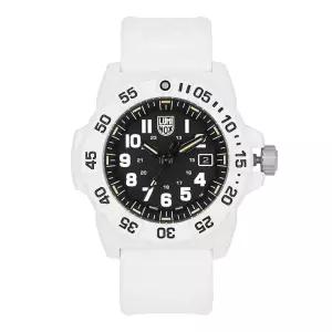 루미녹스 남성 러버 손목 시계 네이비씰 XS.3507.WB