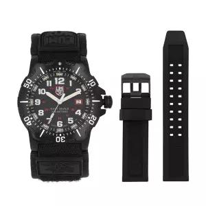 루미녹스 남성 러버 손목 시계 네이비씰 XS.4231.SET