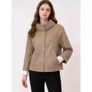 [하프클럽/]미니멀 A라인 천연 양가죽 자켓-사이즈 55~77다양