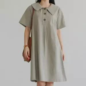 [하프클럽/]빅사이즈 603 포인트면카라루즈원피스 DWBU204