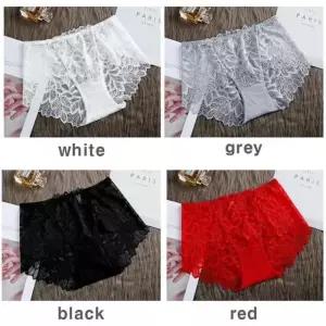 여성 드로즈 슬림 팬티 플라원패턴 레이 (5214339A)