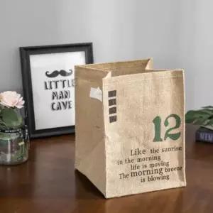 [생활] 린넨 정리 사각 바구니 넘버12