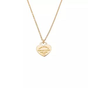 [엘러브]  리턴 투 티파니 하트 태그 펜던트 네크리스 18K 로즈골드 6ET0529