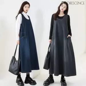 루쏘벌룬데님원피스(색상선택)