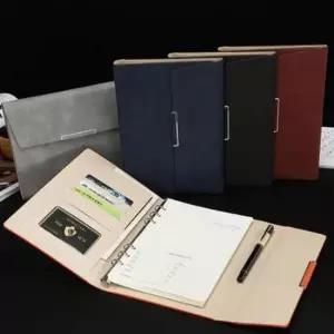 [문구/오피스] a5 다이어리 가죽 업무 수첩 고급 회의용 직장인 오피스 바인더 교체 6공
